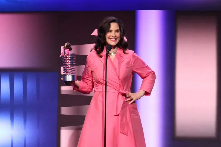 Gretchen Whitmer, governadora de Michigan, durante o evento Webby Awards, em Nova York (Rob Kim/Getty Images)