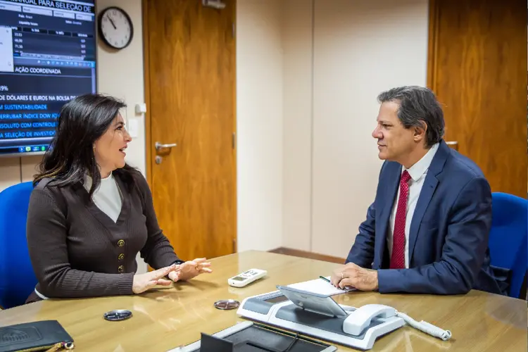 Reunião com Ministra do Planejamento e Orçamento, Simone Tebet (Diogo Zacarias/MF/Divulgação)
