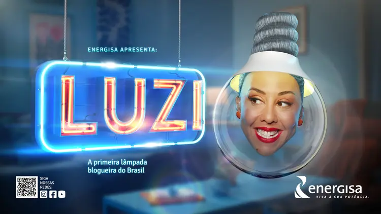 Luzi, primeira lâmpada influenciadora do Brasil (Grupo Energisa/Divulgação)