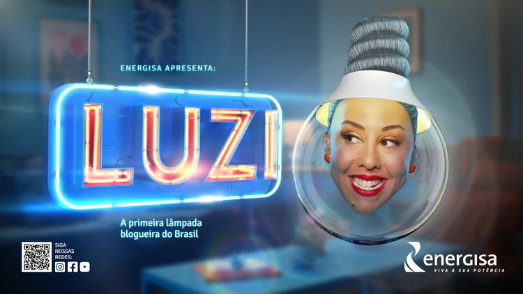 Luzi, primeira lâmpada influenciadora do Brasil (Grupo Energisa/Divulgação)