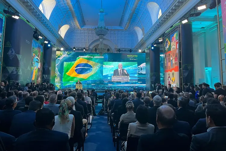 Presidente Lula em discurso na abertura do FII Priority Summit, no Rio de Janeiro (Divulgação)