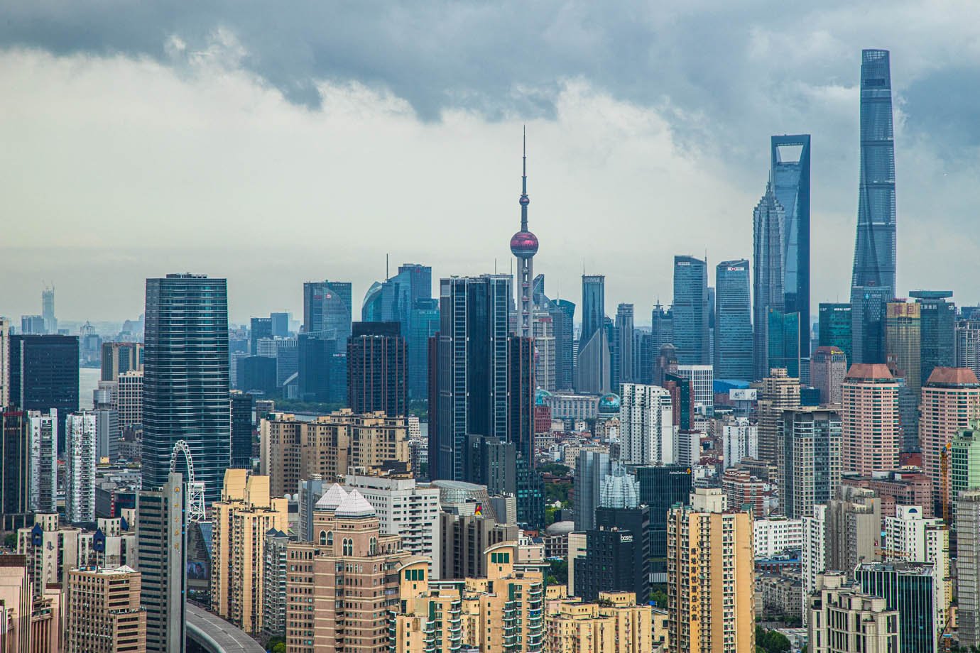 Vista de Xangai, na China.