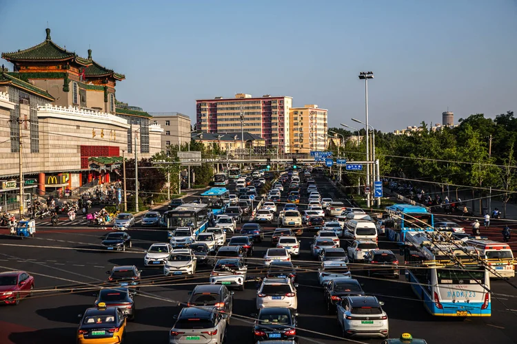 Carros autônomos: Os testes serão realizados em sete cidades, incluindo Pequim, Xangai e Guangzhou, abrangendo uma ampla gama de veículos, desde carros de passageiros a ônibus e caminhões (Leandro Fonseca/Exame)