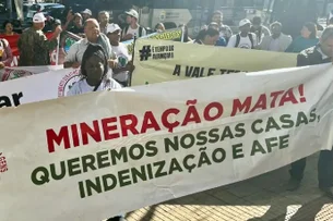 Caso Samarco: atingidos fazem ato contra sigilo envolvendo novo acordo
