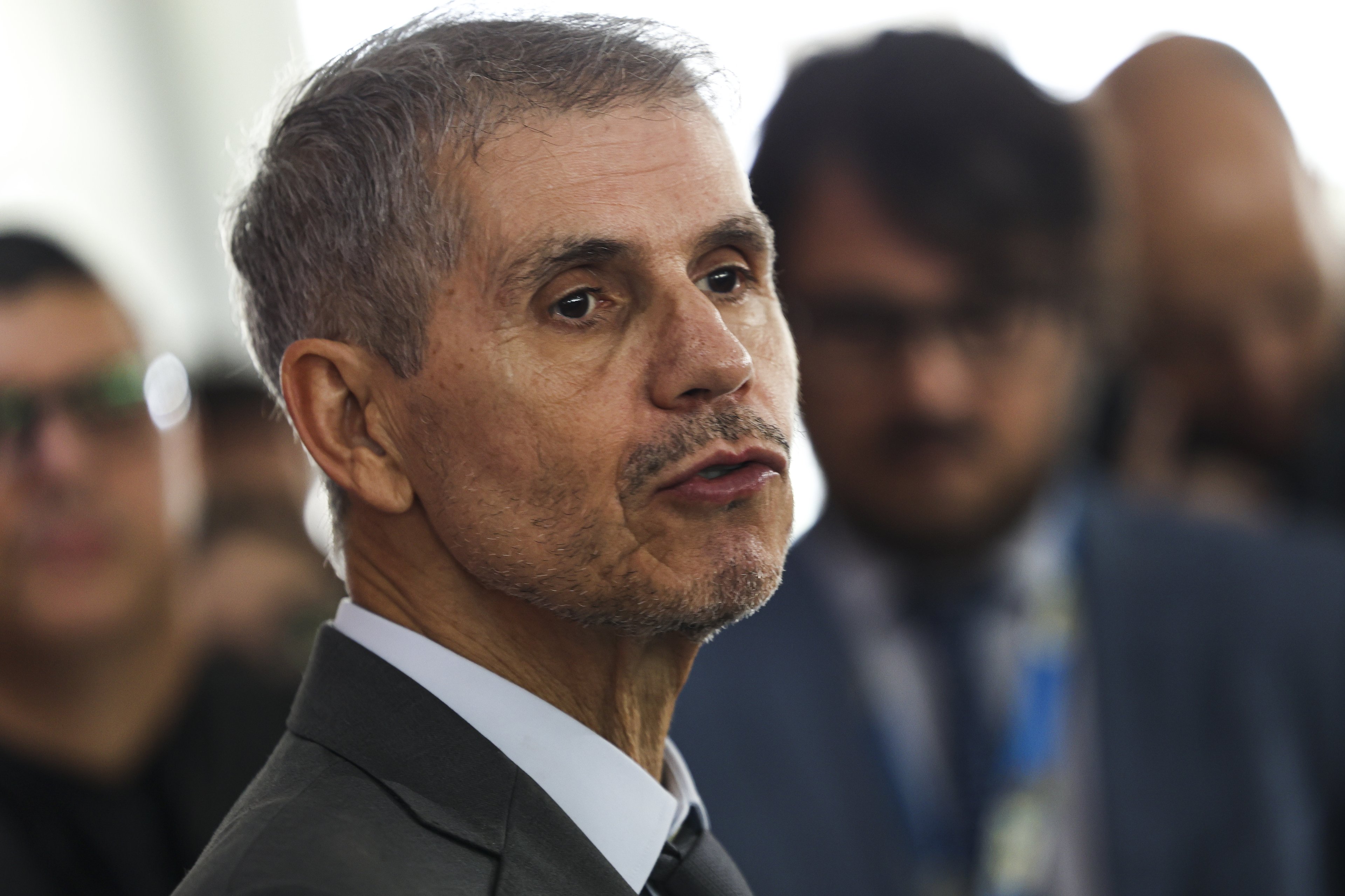 ministro da Secretaria de Comunicação Social da Presidência, Sidônio Palmeira, durante entrevista coletiva no Palácio do Planalto. Foto: Marcelo Camargo/Agência Brasil