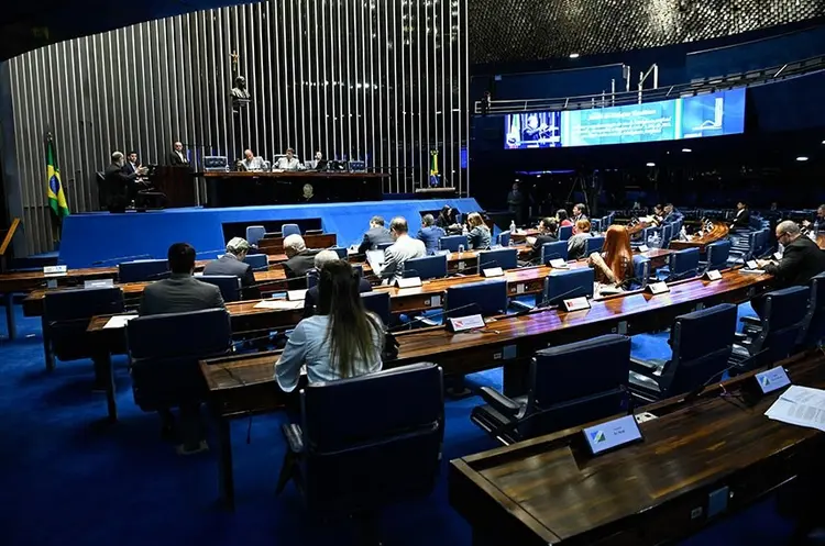 Sessão temática: Plenário debateu o PL 2.338/2023, que trata da regulamentação da IA  (Jefferson Rudy/Agência Brasil)