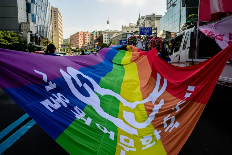 A celebração do Dia do Orgulho de Seul é uma das maiores da Ásia (AFP/AFP)