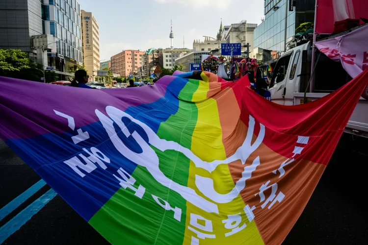 A celebração do Dia do Orgulho de Seul é uma das maiores da Ásia (AFP/AFP)