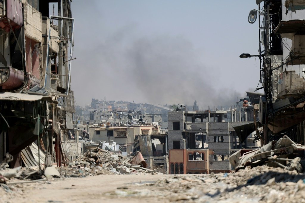 Bombardeios israelenses e combates contra o Hamas no norte da Faixa de Gaza