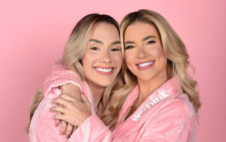 Samara Pink e Virginia Fonseca, sócia da WePink: marca conta com 14 quiosques próprios (WePink/Divulgação)