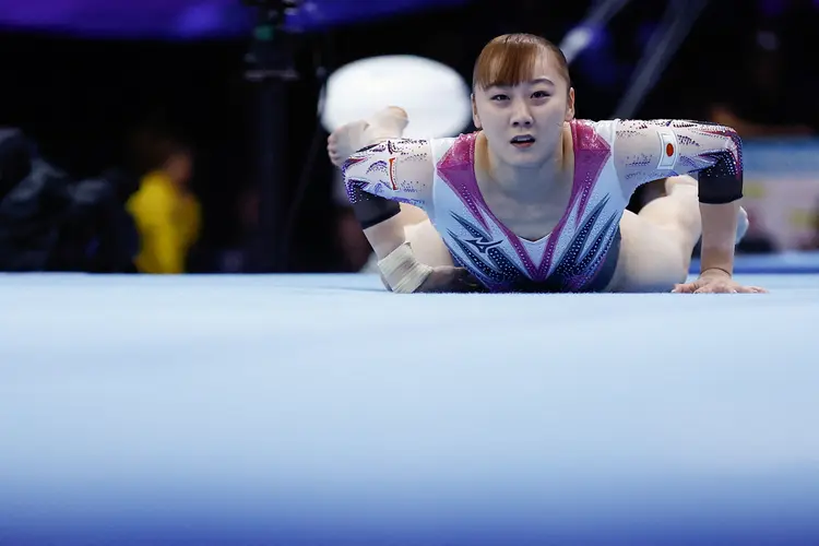 Shoko Miyata durante o Mundial da Antuérpia, no ano passado (AFP/AFP Photo)