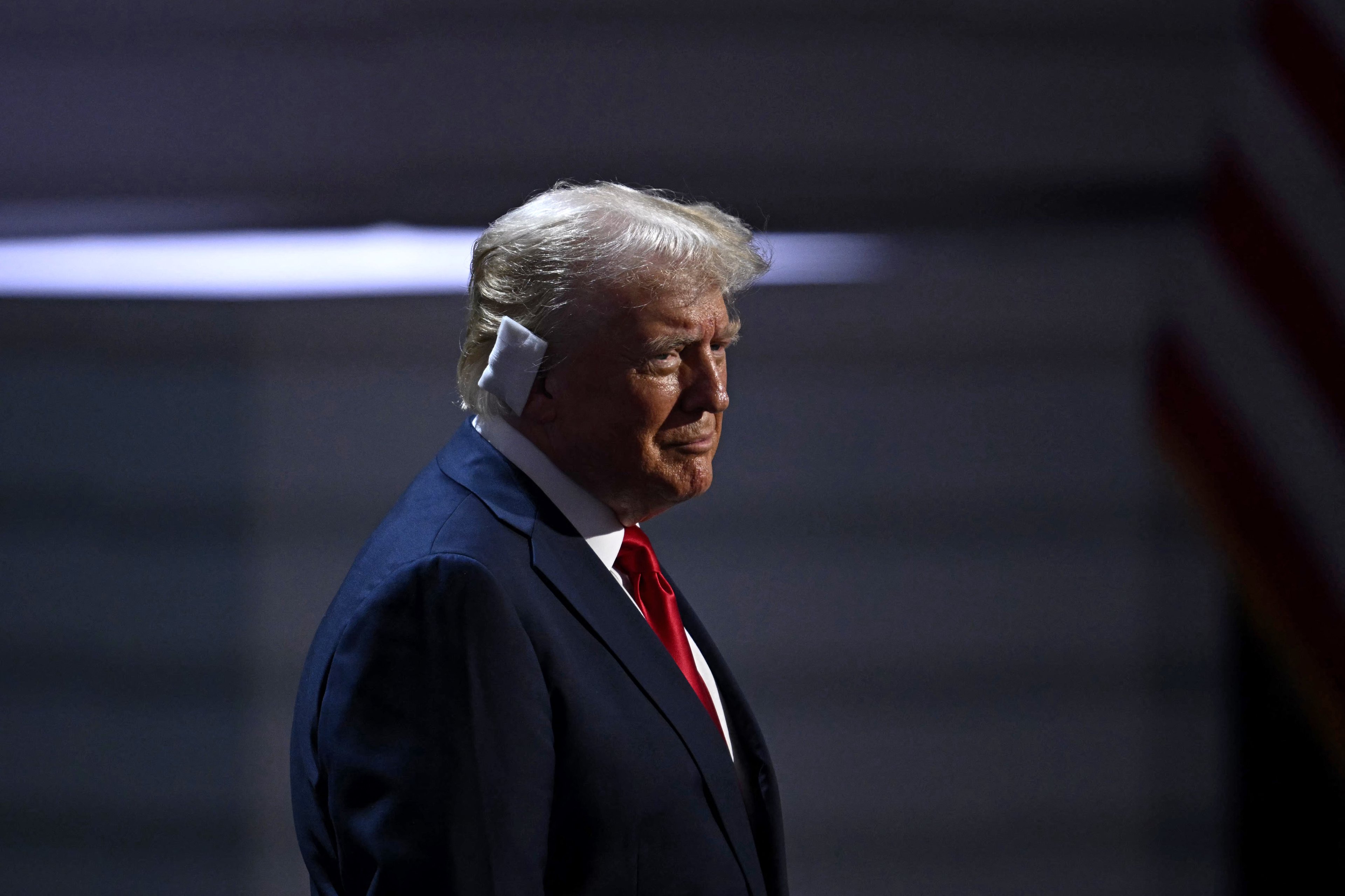 Donald Trump, durante a Convenção Nacional Republicana, em Milwaukee