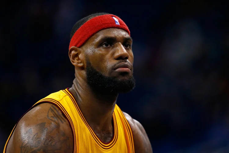 LeBron James, icônico jogador americano de basquete (AFP)