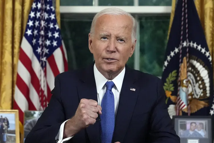 Eleições EUA 2024: veja o discurso de Biden (Evan Vucci / POOL / AFP/AFP)