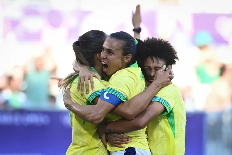 Futebol feminino: Brasil vence Nigéria nos Jogos Olímpicos (Christophe ARCHAMBAULT /AFP)