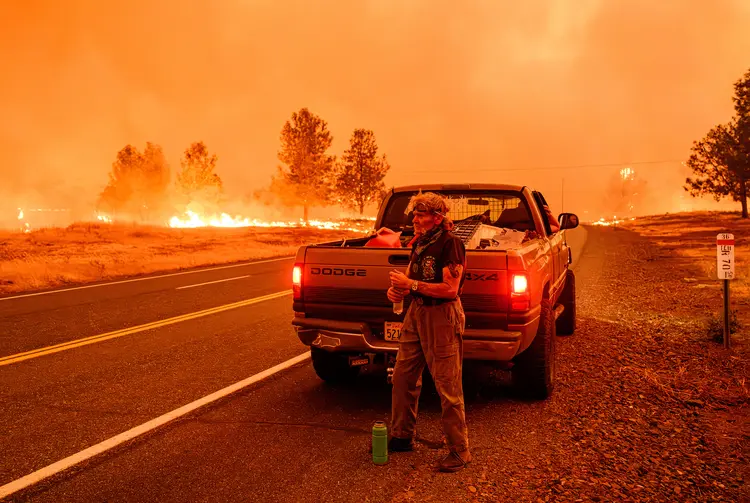 O incêndio já é o maior do ano e o oitavo maior da Califórnia, um dos estados americanos historicamente mais afetados pelo fogo (AFP/AFP)