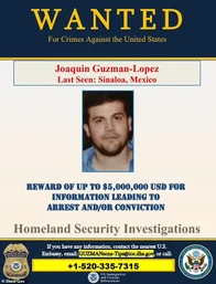 Imagem referente à notícia: Filho de 'El Chapo' e cofundador do Cartel de Sinaloa são presos nos EUA