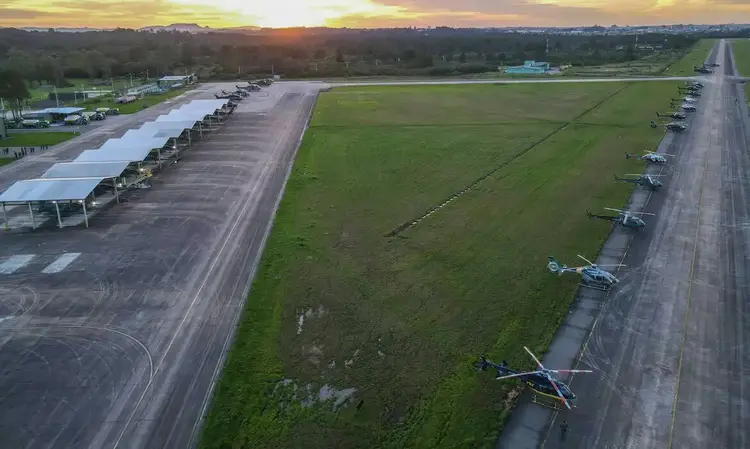 Vista aérea da Base aérea de Canoas (RS) (Agência Brasil)