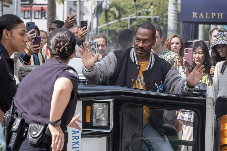 Eddie Murphy em 'Um Tira da Pesada 4: Axel Foley'. (Melinda Sue Gordon/Netflix)