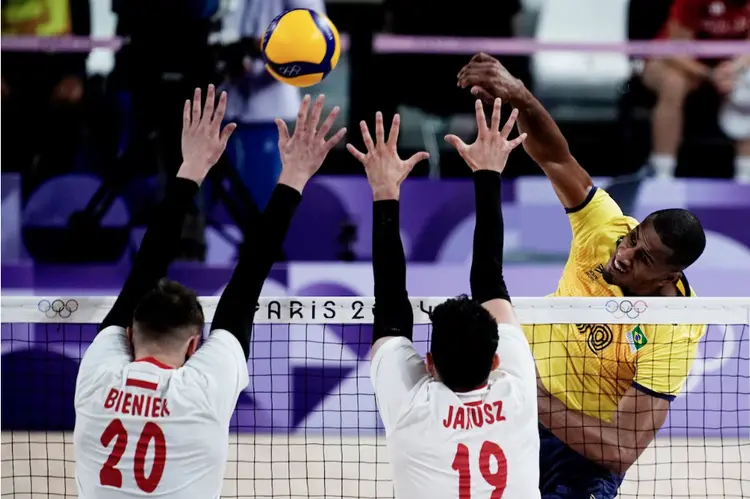 Brasil perde para a Polônia no vôlei (Alexandre Loureiro/COB)