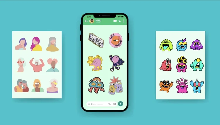 Com a revisão da política de privacidade, o criador de figurinhas no WhatsApp não está mais disponível (Reprodução)