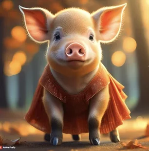 Imagem referente à matéria: Peppa Pig na vida real? IA mostra como personagem seria