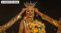Imagem referente à notícia: Conheça a vencedora do 1º concurso de Miss AI do mundo