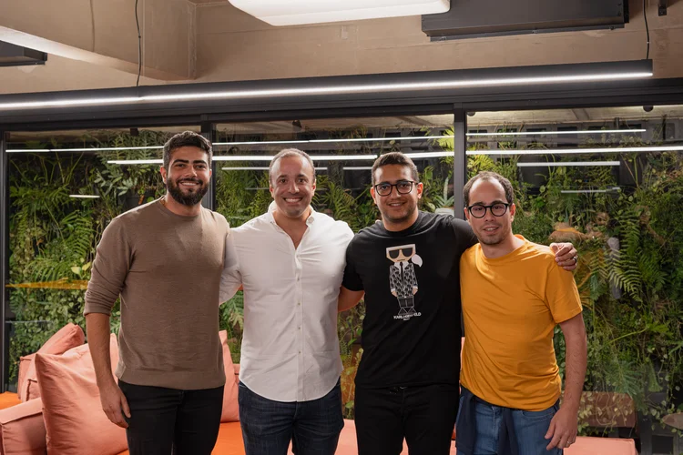 Henrique, Fernando Gabriel, Juliano e Thiago Lobão, da Strm: