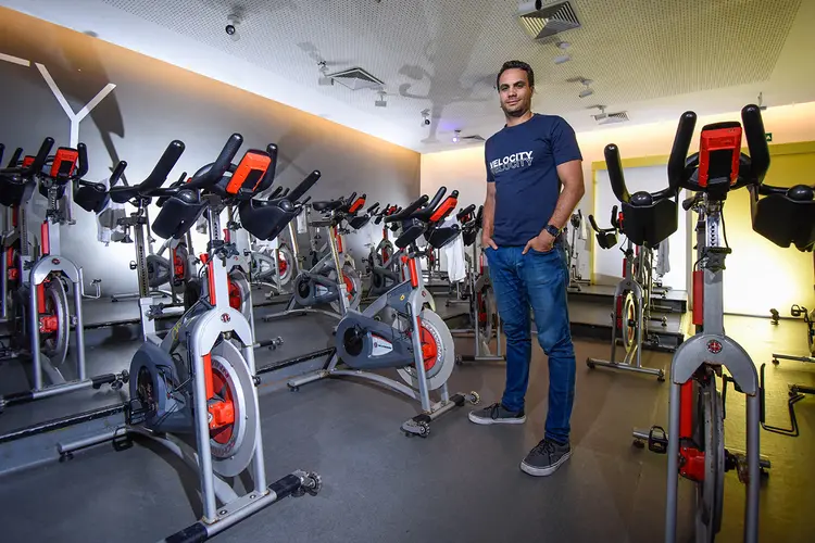 "A Velocity quer trazer dinamismo e felicidade para atividade física", diz o fundador Shane Young (Germano Lüders /Exame)