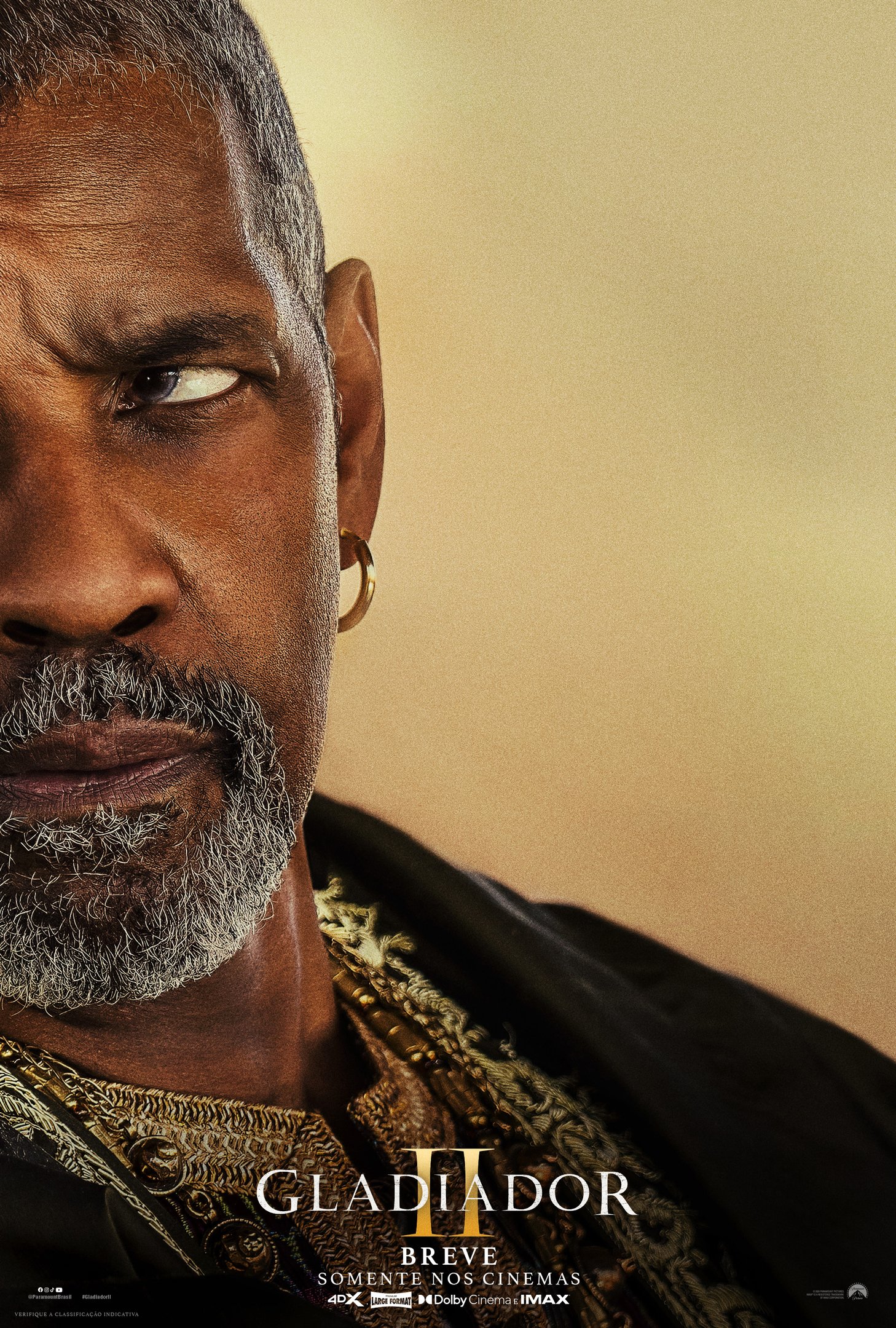 Denzel Washington em 'Gladiador II'