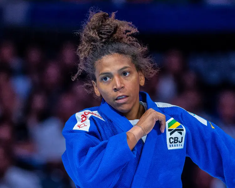 Rafaela Silva, judoca disputou nas Olimpíadas de Paris (David Finch/Getty Images)