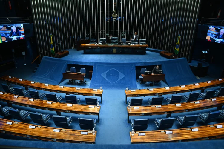 Câmara aprovou o projeto que regulamenta a reforma tributária com 336 votos a favor e 142 contrários. (Getty Images/Getty Images)