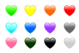 Imagem referente à matéria: O que significa cada cor de emoji de coração?