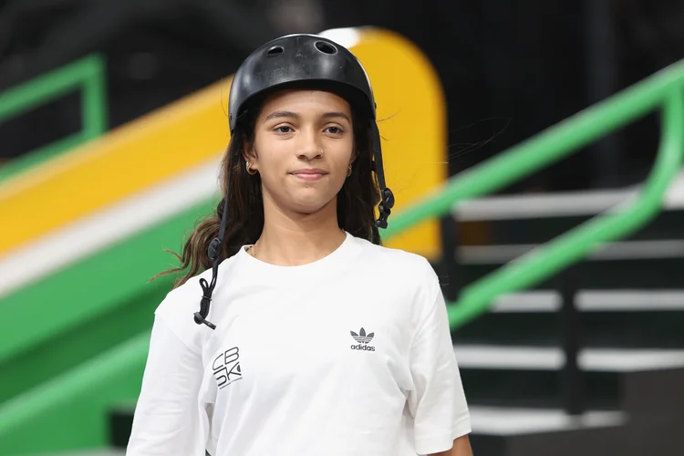 Rayssa Leal: 'Fadinha' vai competir nos Jogos de Paris 2024. (Lintao Zhang/Getty Images)