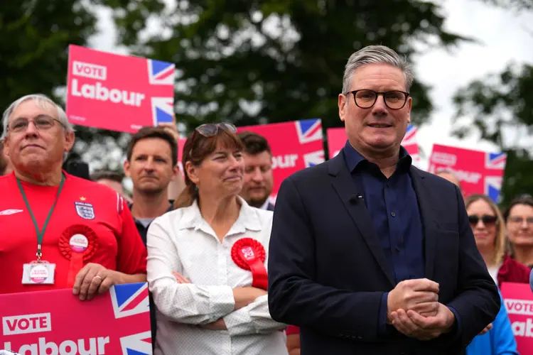 Partido Trabalhista, de Keir Starmer, é favorito para ganhar a eleição no Reino Unido. (Getty Images/Getty Images)