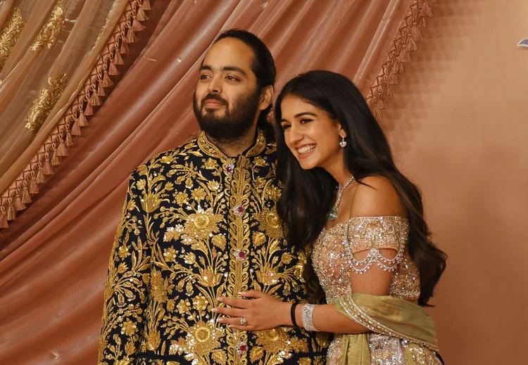 Casamento de Anant Ambani e Radhika Merchant levou uma série de celebridades para a Índia. (SOPA Images/Getty Images)