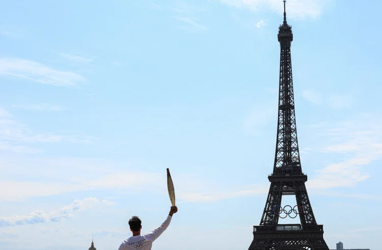 Olimpíada de Paris promete ser a mais sustentável da história. (EMMANUEL DUNAND/Getty Images)