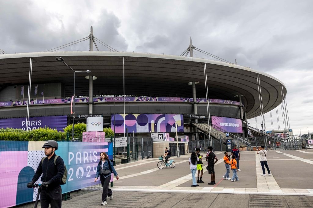 Vista geral do Stade de France, que sediará eventos de Rugby e Atletismo