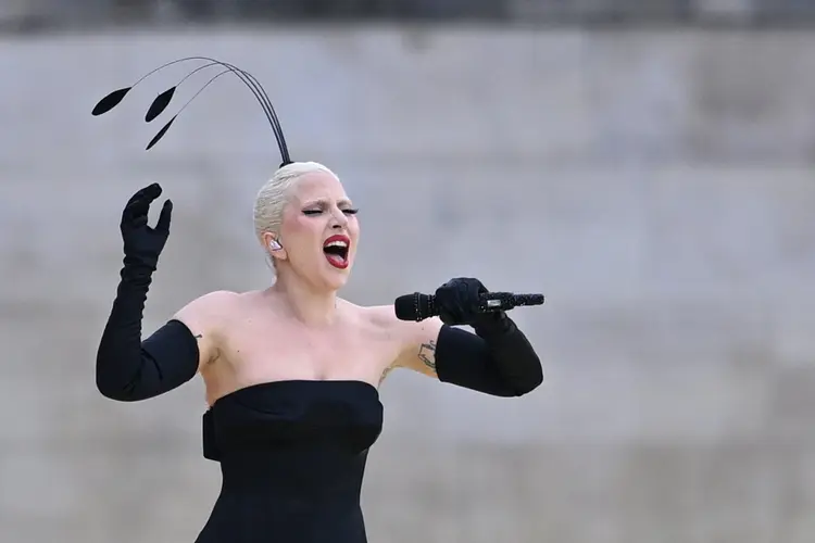 Lady Gaga: cantora se apresentou na abertura dos Jogos Olímpicos de Paris (picture alliance/Getty Images)
