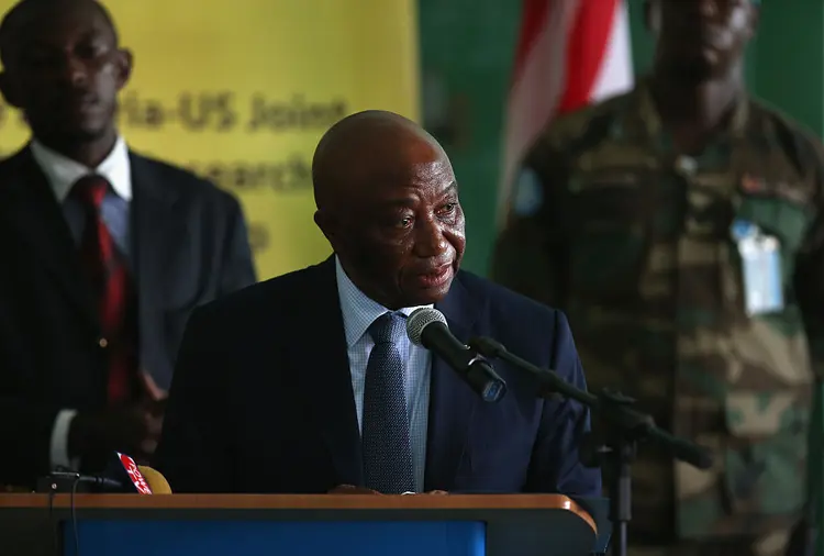 O atual presidente da Libéria, Joseph Boakai (John Moore/Getty Images)