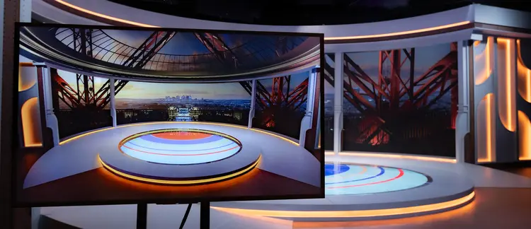 Globo inova na cobertura dos Jogos Olímpicos de Paris com estúdio ambientado na Torre Eiffel e projeção da Cidade Luz em 3D ultrarrealista (Globo/Divulgação)