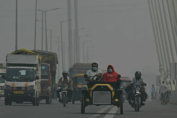 (Arquivo) Nuvem de poluição em Nova Délhi

 (AFP/AFP)