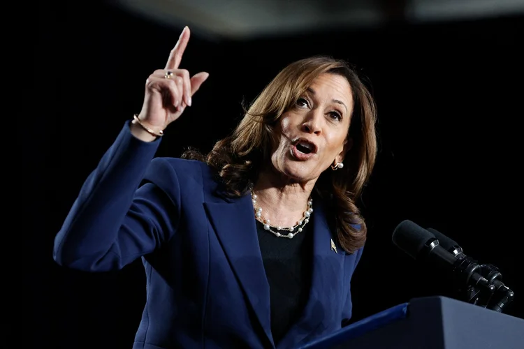 Kamala Harris, vice-presidente dos Estados Unidos (KAMIL KRZACZYNSKI /AFP)