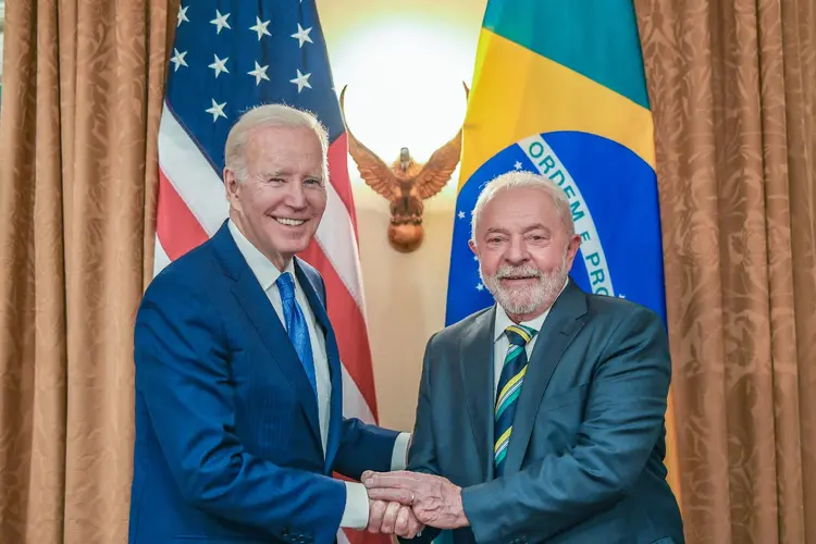 Os presidentes Lula e Biden, durante reunião na Casa Branca, em imagem de arquivo ( Ricardo Stuckert/PR/Divulgação)