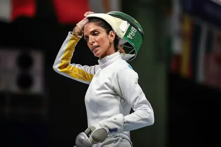 Atleta Nathalie Moellhausen em ação nos Jogos Olímpicos Paris 2024 (COB/Gaspar Nóbrega/Divulgação)