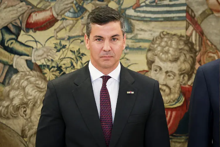 Santiago Peña, presidente do Paraguai (Paolo Blocco/Getty Images)