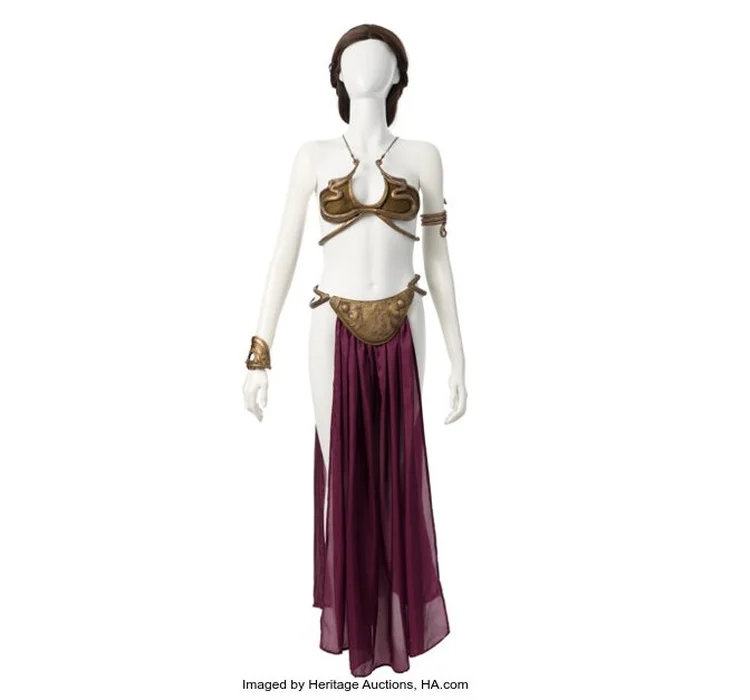 Traje da Princesa Leia foi uma das maiores vendas de itens históricos de Star Wars. (Heritage Auction (HA.com)/Reprodução)