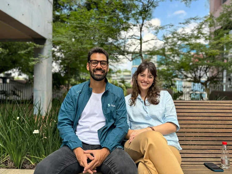 OtavioDutra e Isabela Basso, fundadores da greentech Zaya. (Zaya/Divulgação)