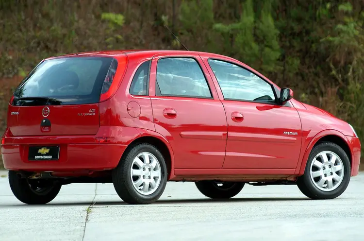 Chevrolet Corsa: no auge chegou a vender mais de 47.000 unidades. (Divulgação/Divulgação)