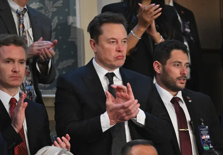 Elon Musk, criador da Tesla, durante evento no Congresso dos EUA (Saul Loeb/AFP)